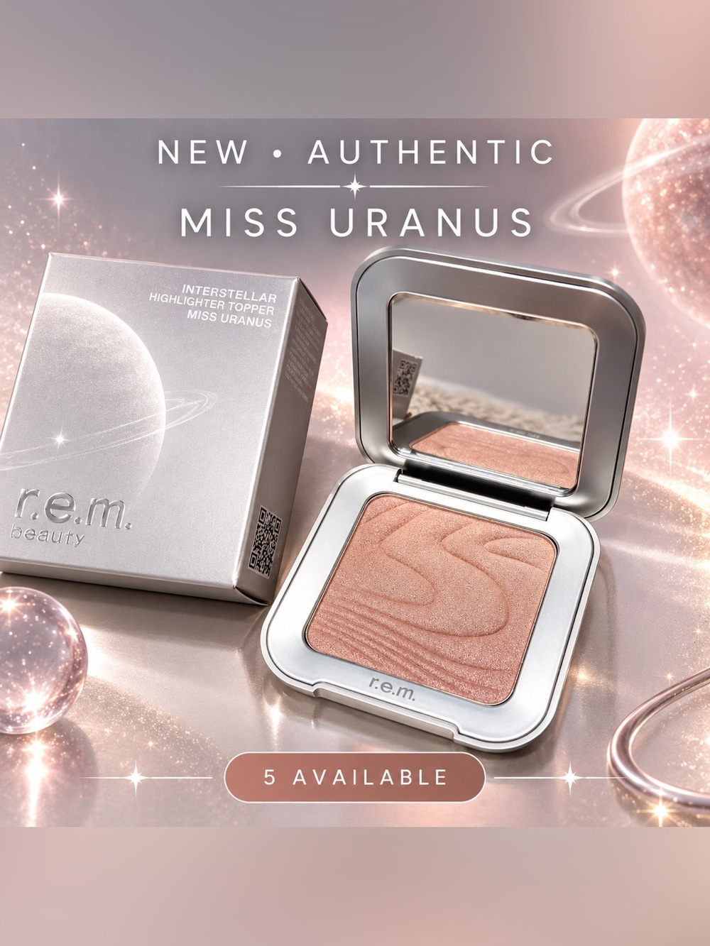 r.e.m. Beauty Interstellar Highlighter — Rose Gold Glow
